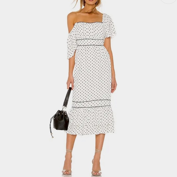 Lovers + Friends Dresses & Skirts - LOVERS+FRIENDS Alba Midi Polka Dot Dress